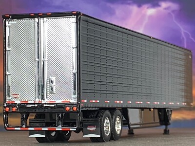 1/64 DCP BLACK WABASH 53' ARTICLITE TANDEM AXLE TRAILER W/ THERMO