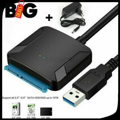 SATA auf zu USB 3.0 Adapter Kabel für 2.5 3.5 Zoll HDD SSD Festplatte Konverter