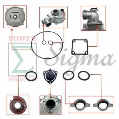 Kit 2 Pezzi Guarnizioni Meccaniche Pompa Acqua Per - Foto 9