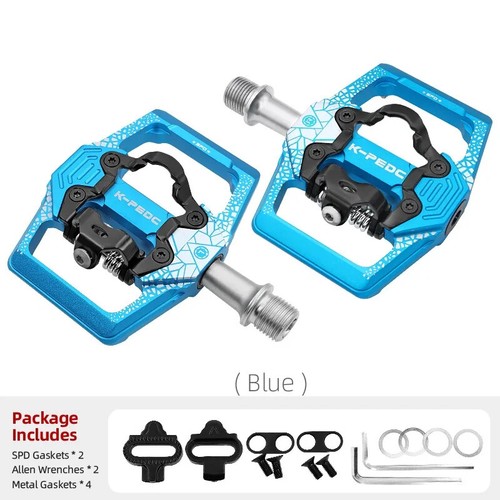 MTB Bicycle Cycling Non-Slip Pedals Aluminum Alloy Flat Platform Waterproof - Picture 32 of 33