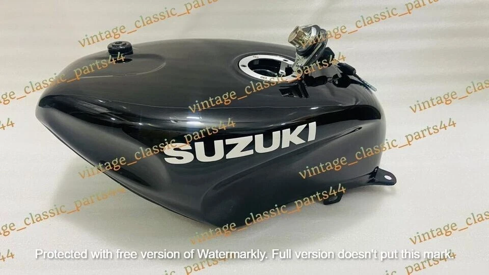 Suzuki RGV250 vj22 1991 -1994 Black Painted Steel Petrol Fuel Tank + Cap |Fit - Image 2 of 4