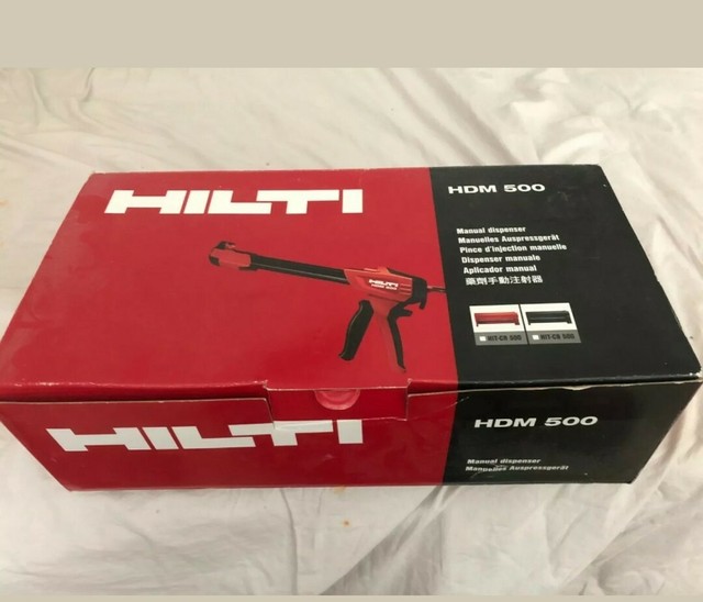 Hilti HDM 500 Epoxy Dispenser w/ Red HITCR 500 Cartrige holder Comes