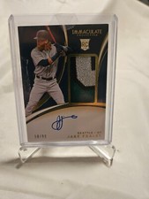 2020 IMMACULATE BASEBALL JAKE FRALEY ROOKIE PATCH AUTO /99 RPA MARINERS/REDS RC