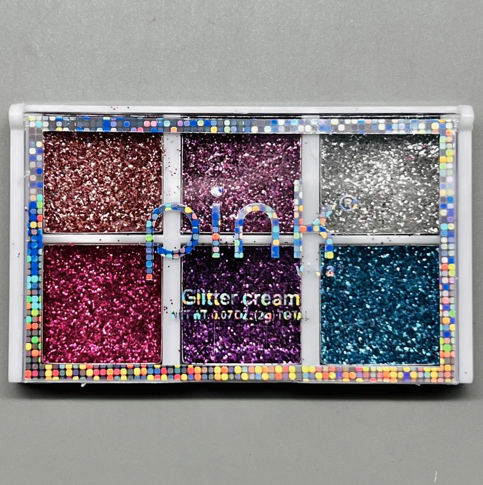 Lote misto de cremes glitter rosa 6 PACOTES + pauzinhos x 4 peças presente (LOTE de 10 no total) - Imagem 2 de 4