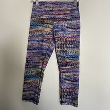 Lululemon Size 8 Wunder Train High-Rise Crop 21" Leggings Digital Oasis Print