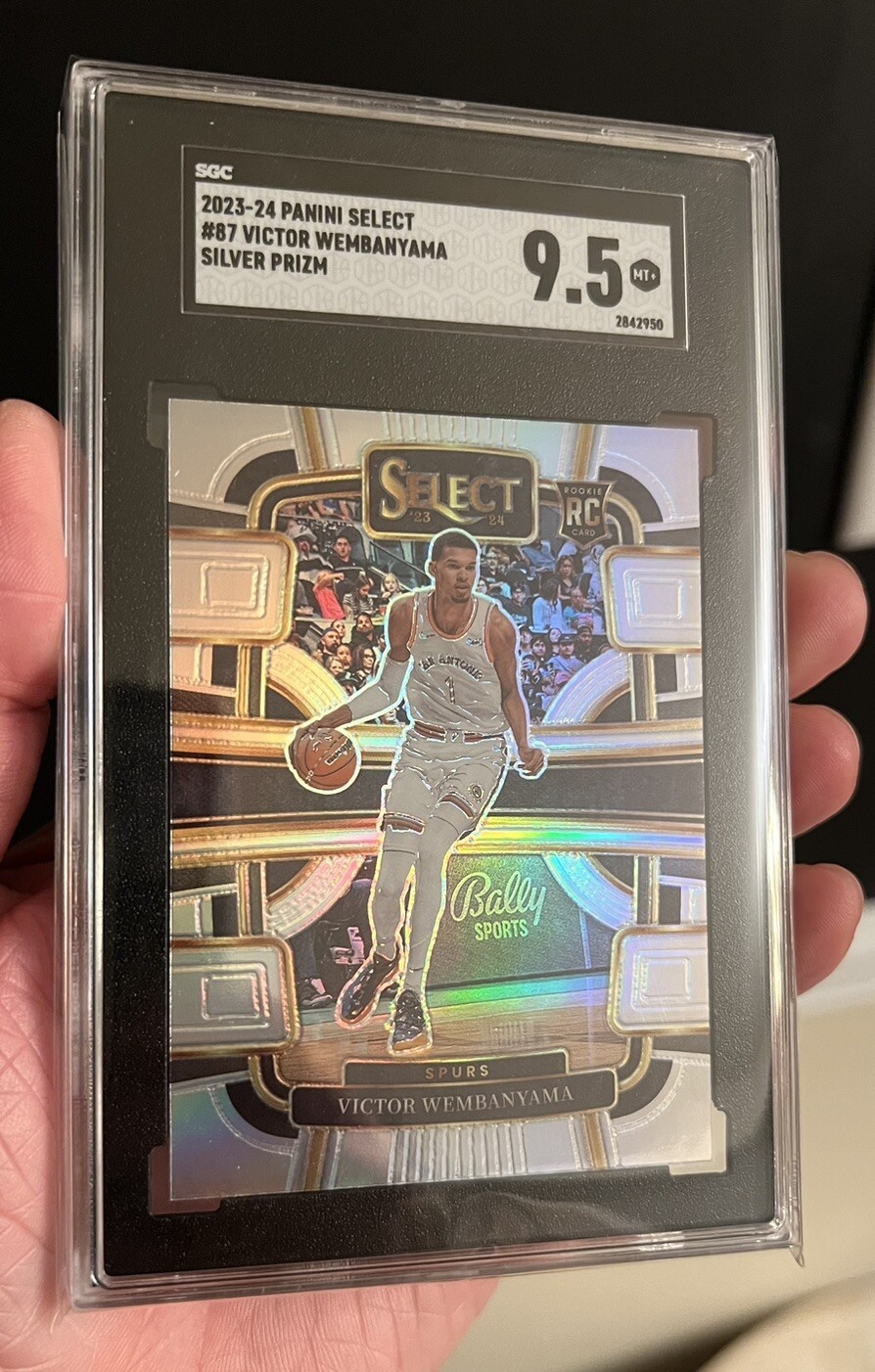 2023 panini select #87 victor wembanyama silver prizm SGC 10
