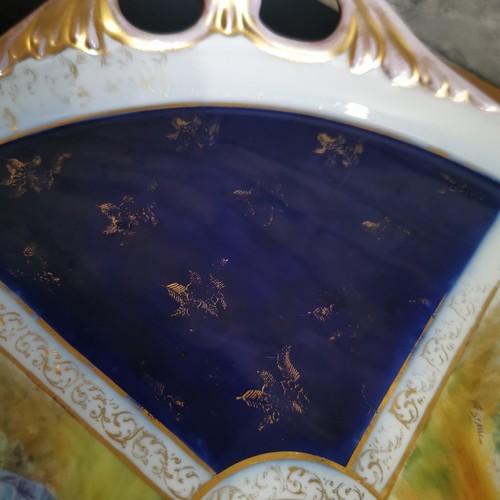 Antique Victoria Carlsbad Austria Cobalt Blue Coffee Set With Tray - Picture 13 of 19