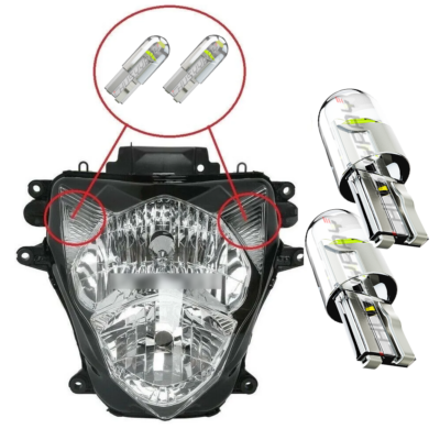 Fit Suzuki GSXR LED Headlight Pilot Park Lights T10 GSXR 600 GSXR