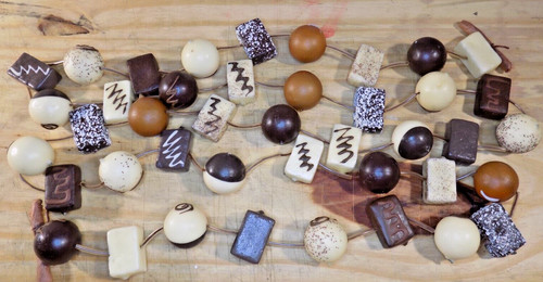 String of Decorative CANDY TRUFFLES For Decoration or Wreathes