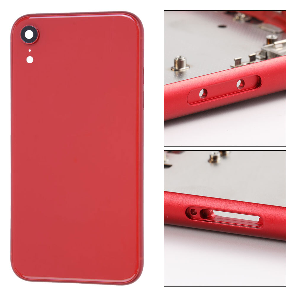 For iPhone XR Back Cover Housing Glass Rear Battery Door Frame