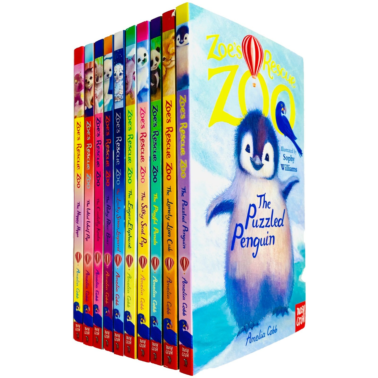 Zoe's Rescue Zoo 10 Books Collection Set by Amelia Cobb Puzzled Penguin,Lonely