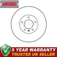 Borg & Beck Front 1x Brake Disc Fits BMW 3 Series X1 4 2 1 34116855006