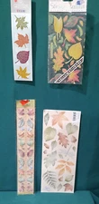 Scrapbook Stickers Leaves Mixed Sets 4 packs NIP