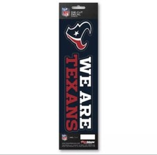 Official Licensed - NFL Houston Texans Vinyl Slogan Decal Pack Made in USA