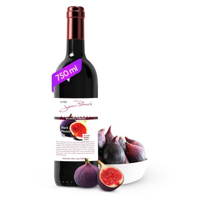 Chef Jean Pierre's Italian Balsamic Vinegar - Rich Black Mission Fig Flavor,... 