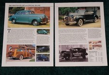 1941 Chevy Master Deluxe Special Deluxe Spec Sheet Info Photo 41 Woody