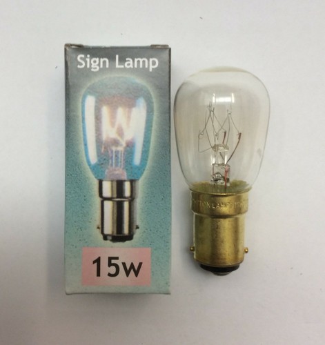Crompton 15w , 25w Watt E14 , B22 , B15 Clear Pygmy Light Bulbs Pack of 2,5,10 - Picture 4 of 7