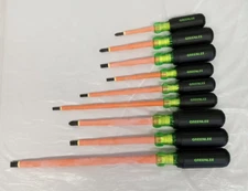 GREENLEE 0153-01-INS 13439 9PC INSULATED SCREWDRIVER SET