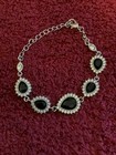 Austrian Crystal & Black Glass Bracelet (6.0-8.50 ) Earrings & Necklace (20-22 ) — photo 4