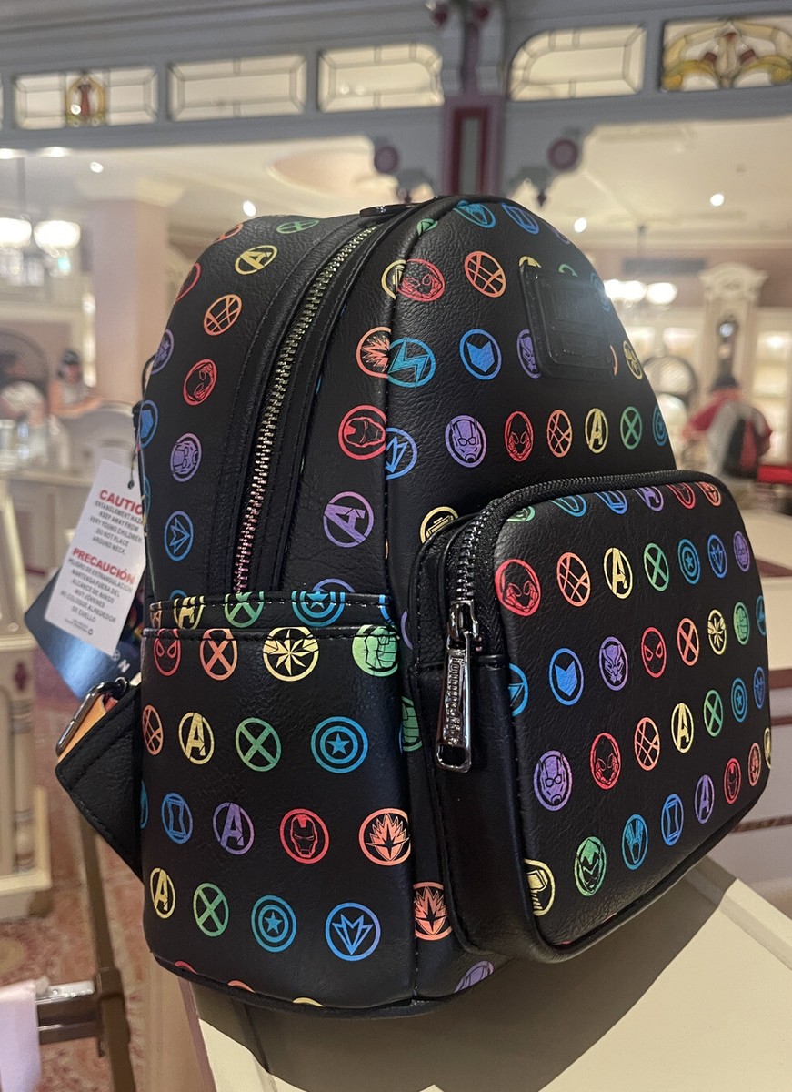 Disney Parks Marvel Loungefly Mini Backpack Rainbow Pride  display picture 1