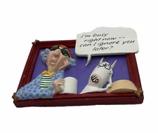 90s Hallmark Wagner Maxine Decor Ceramic - Can I Ignore You Later? Fridge Magnet