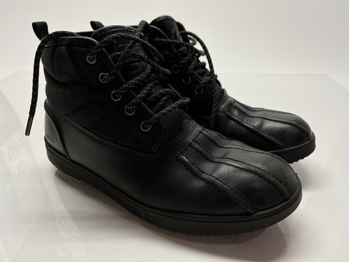 Barbour Rhino Women Black Leather Duck 