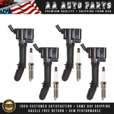 4 Ignition Coil & 4 Iridium Spark Plug Kits fit Chevrolet Cruze 1.4L l4 UF802