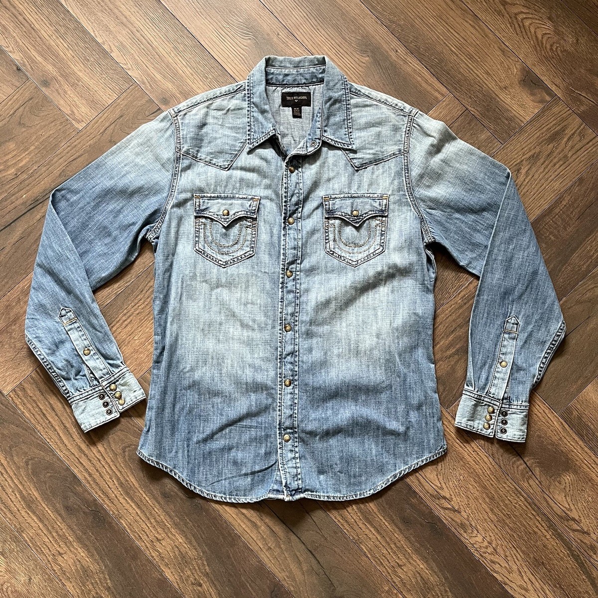 true religion denim shirt