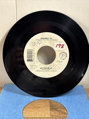 Highway 101 Setting Me Up / Long Way Down Record 45 RPM Vinyl