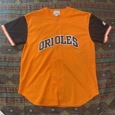 Men  s L Baltimore Orioles Starter Jersey 90s Vintage Embroidered Retro MLB