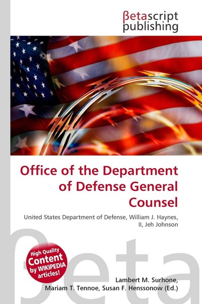 Office Of The Department Of Defense General Counsel Lambert M. Surhone-image