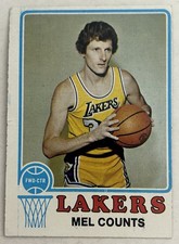 1973-74 Topps - Mel Counts #151 Los Angeles Lakers NBA EX H11