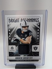 2025 Panini Luminance Brock Bowers #BB-BBO Bright Beginnings Patch Raiders
