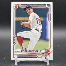 Elmer Rodriguez-Cruz 2021 Bowman 1st Draft Boston Red Sox/Yankees BD-37