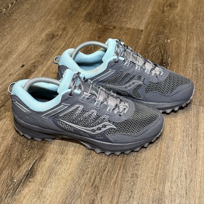 Saucony Womens Versafoam Excursion TR13 Trail Running Shoes Gray White Hiking 9