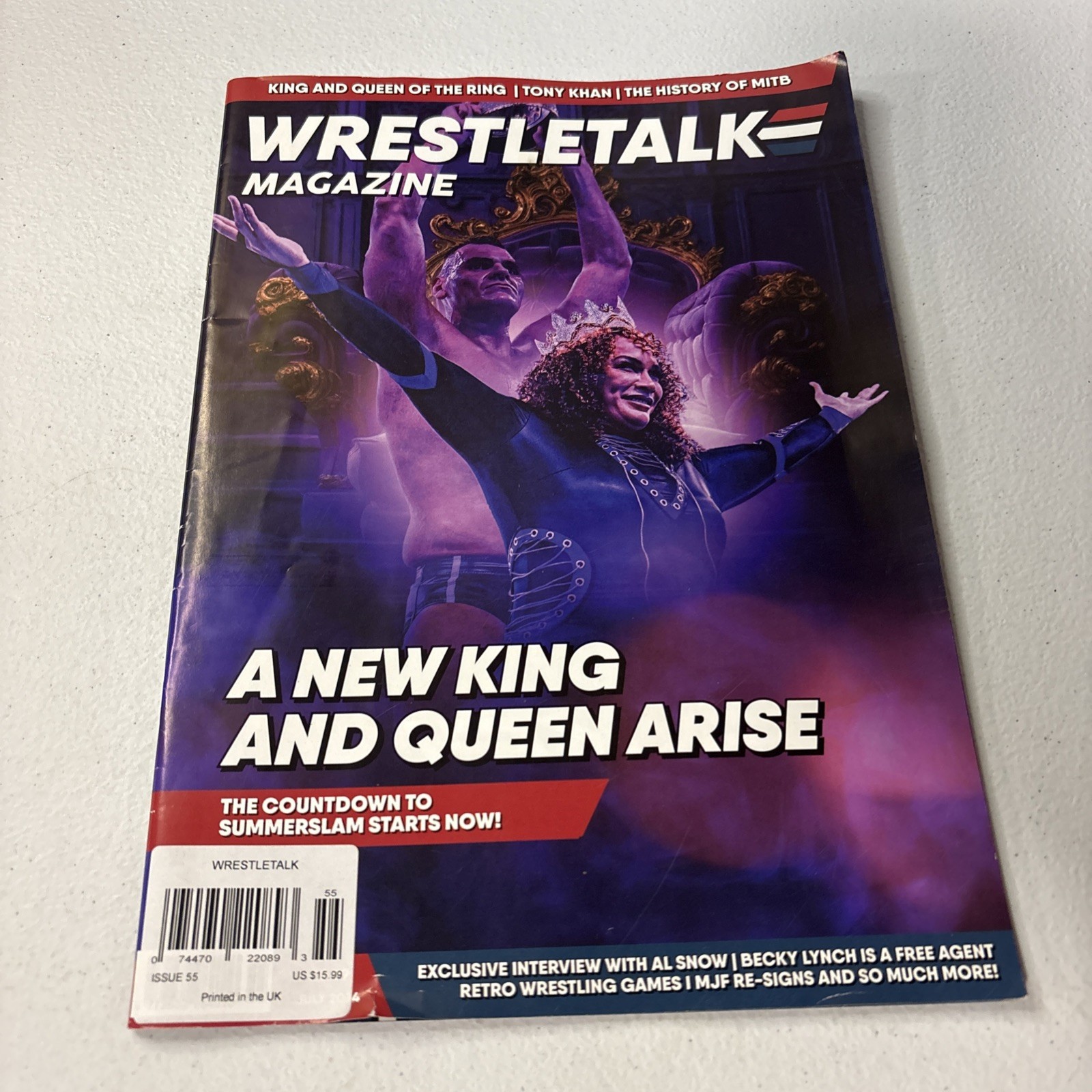 WRESTLETALK MAGAZINE NO 55 August  2024 A New King And Queen Arise