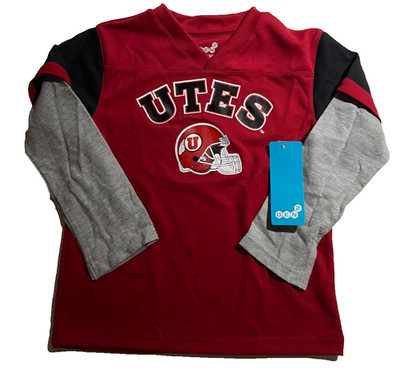 Gen2 NCAA Utah Utes Youth Long Sleeve Jersey Shirt, Black Pants Size M (5/6) NEW