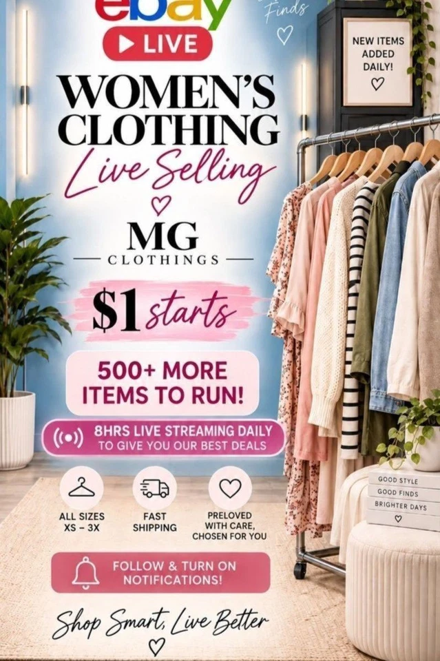 $1 START Women Apparel Clothing Shoes Purses... 500 Items and More to Run..