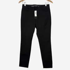 NEW Banana Republic Sloan CURVY Fit Slim Ankle Pants Size 0 Black Bi-Stretch