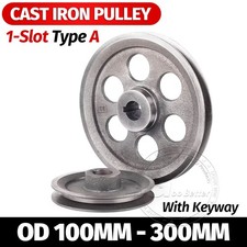 V-Belt Pulley Motor Pulleys Hollow 5-8mm Discs Dia  100-300mm For 1A Type Belts
