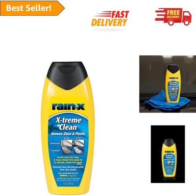RainX X-treme Clean Glass Cleaner - 12 Fl Oz Streak-Free Windshield Solution