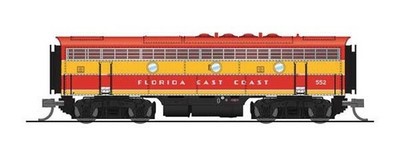 BROADWAY LIMITED 6843 N SCALE FLORIDA EAST COAST  F3B PARAGON 4 DCC/SND RD # 553