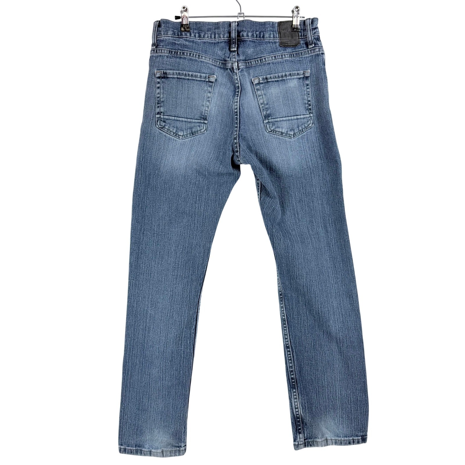 Nautica Mens Straight Fit Stretch Jeans Medium Wash Blue 30x30 RN 67835 image 2