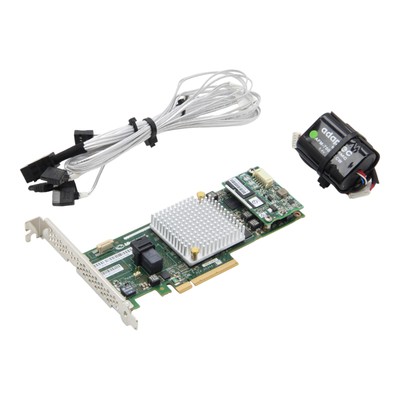 Adaptec ASR-8405 SAS-3 12G / S-ATA 6G 1GB RAID Controller + AFM-700 & Cableset