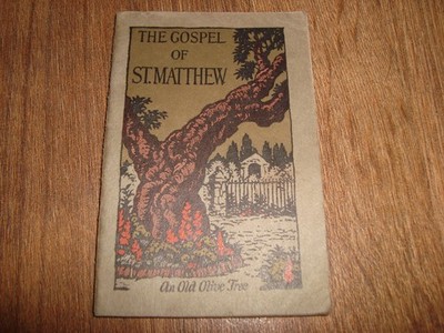 Vintage The Gospel Of St. Matthew An Old Olive Tree Booklet