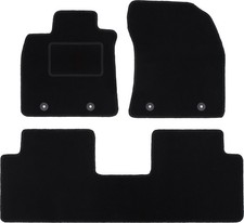Fußmatten Automatten Velours Schwarz für Toyota Avensis III T27 2009-2018 3-tlg