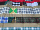Handmade Plaid Flannel Quilt Top - About 50" x 60" - Soft & Warm — photo 5
