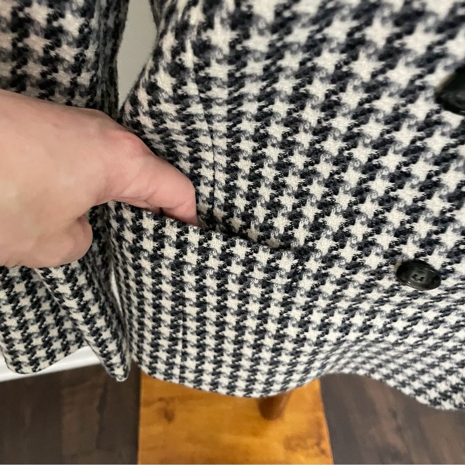 Pendleton Blazer Jacket Wool Houndtooth Double Br… - image 5