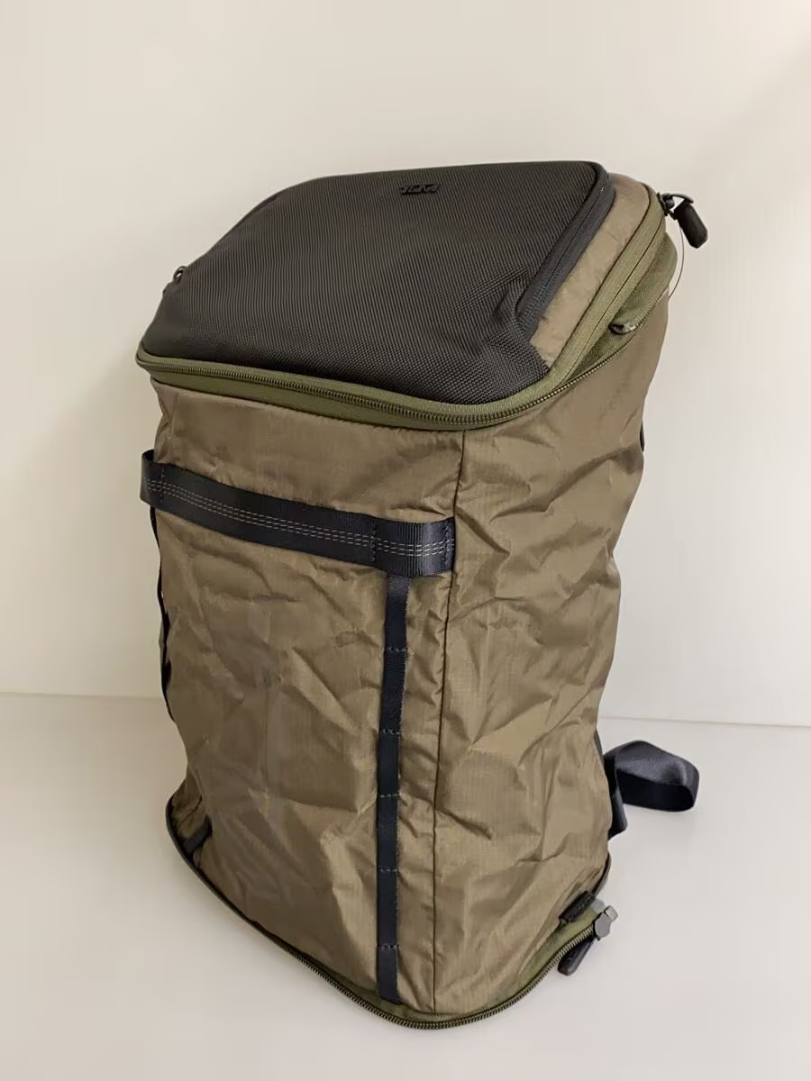 TUMI Packable Backpack, Nylon, KHK, Solid Color - image 2