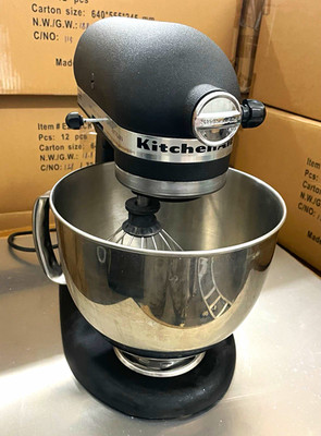 KitchenAid Artisan 5qt Matte Black Stand Mixer 325W 10-Speed Bowl & Whisk